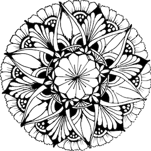 Printable zentangle