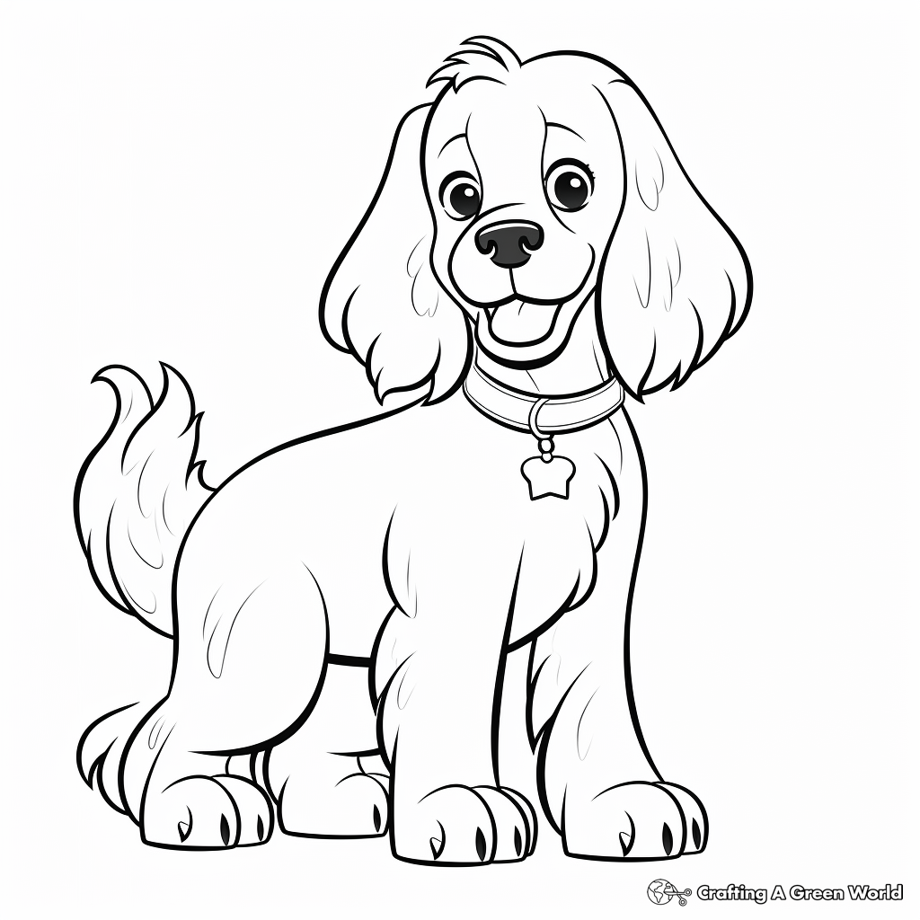 Lps cocker spaniel coloring pages