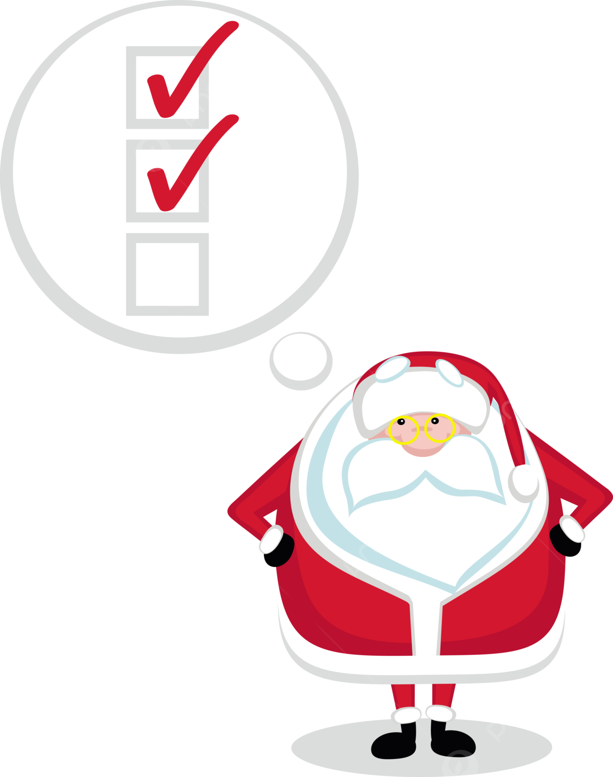 Santa list png vector psd and clipart with transparent background for free download