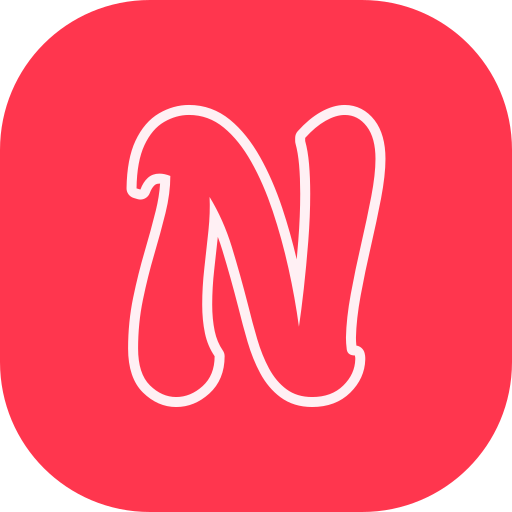 Letter n generic color fill icon