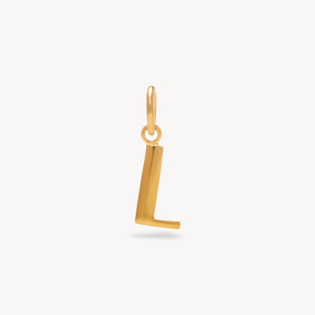 Letter charm â gold hillberg berk