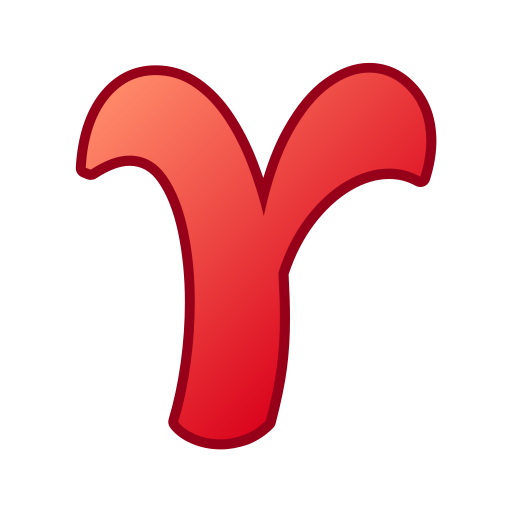 Letter y generic gradient lineal