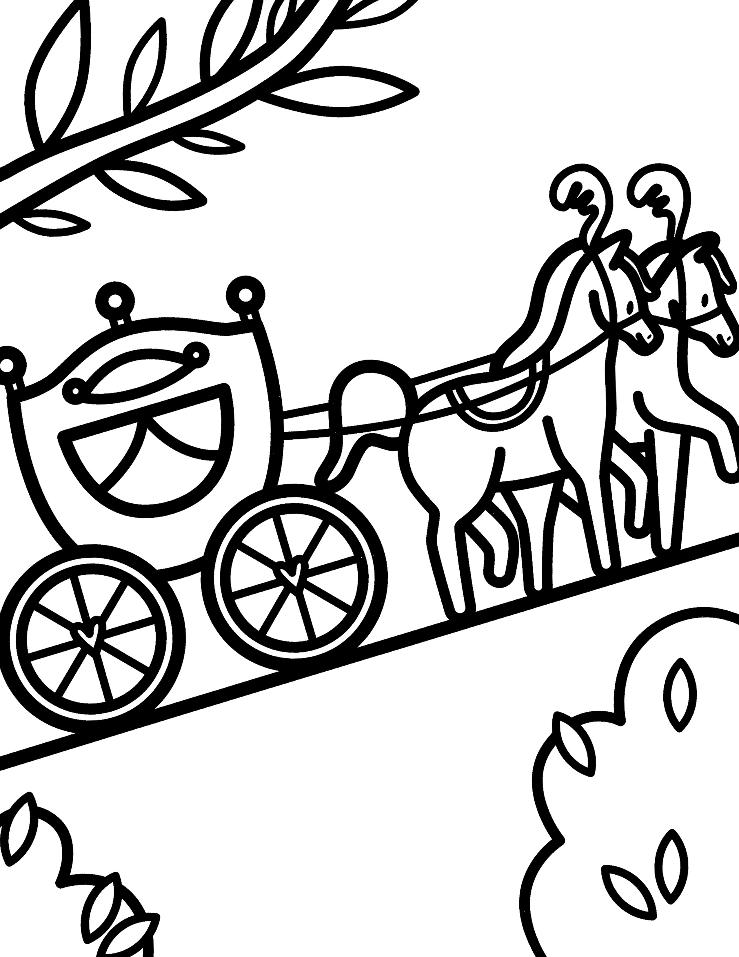 Carriage coloring page â kimmi the clown