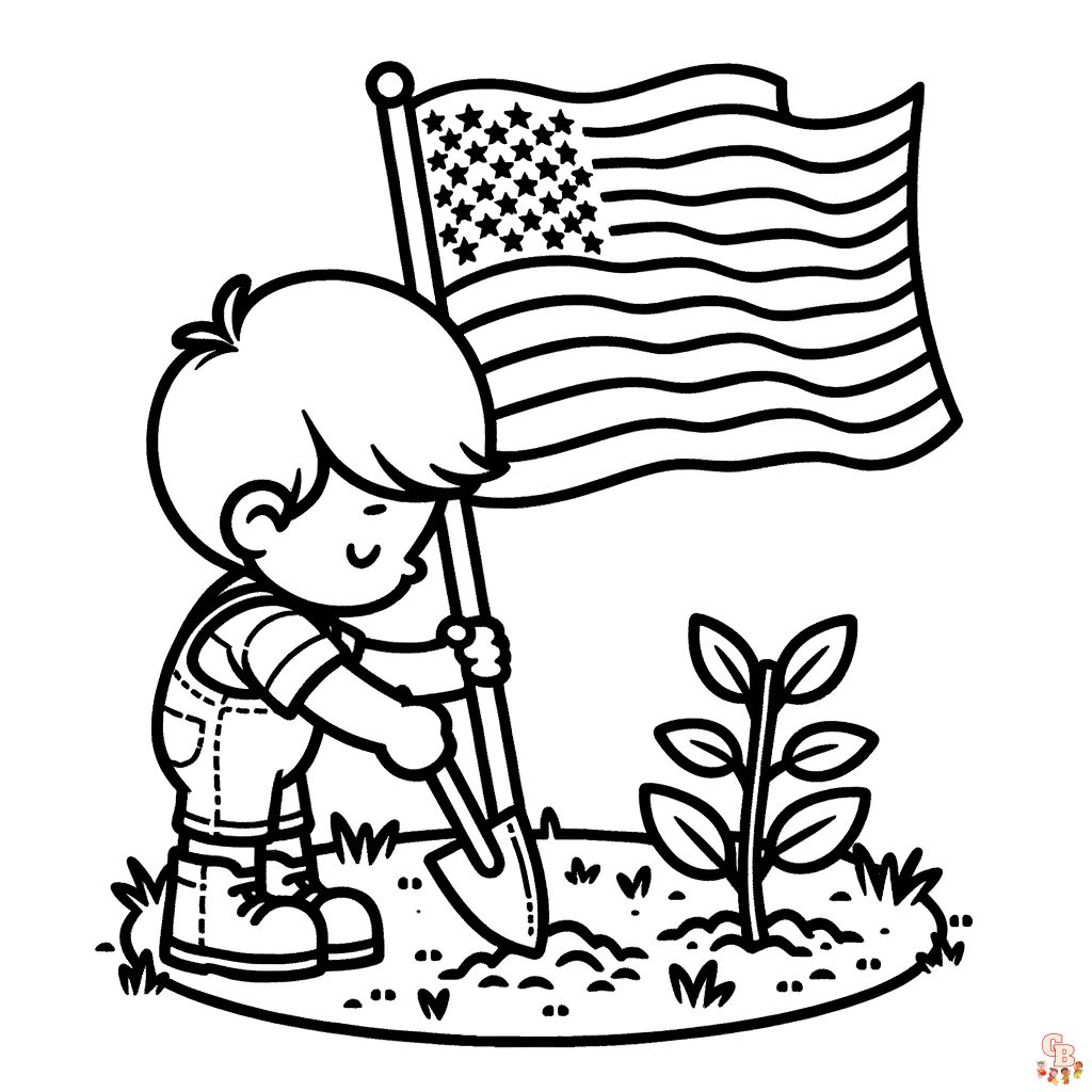 Free printable memorial day coloring pages for kids