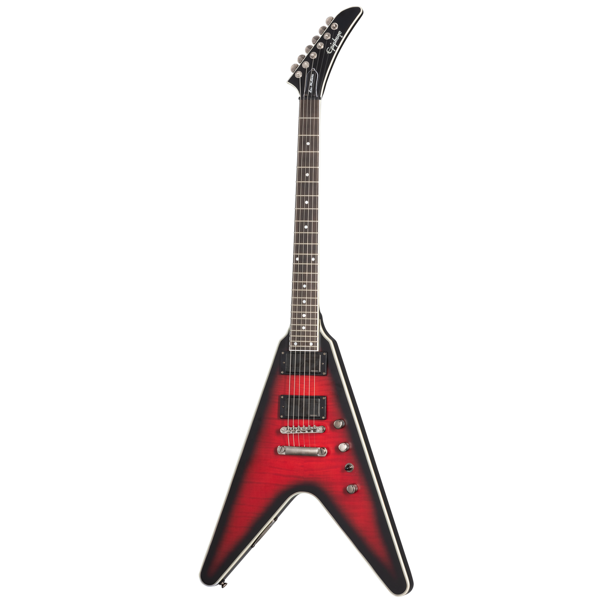 Dave mustaine flying v prophecy aged dark red burst