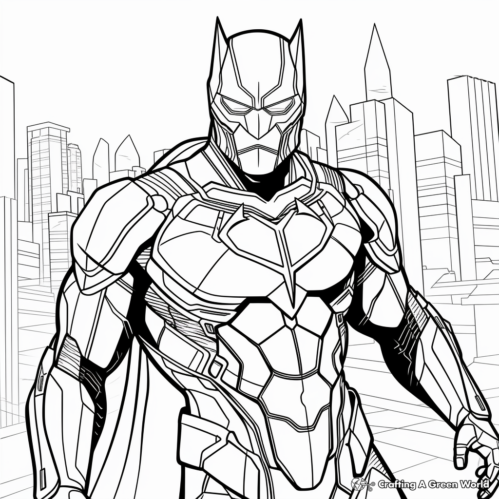 Superhero coloring pages