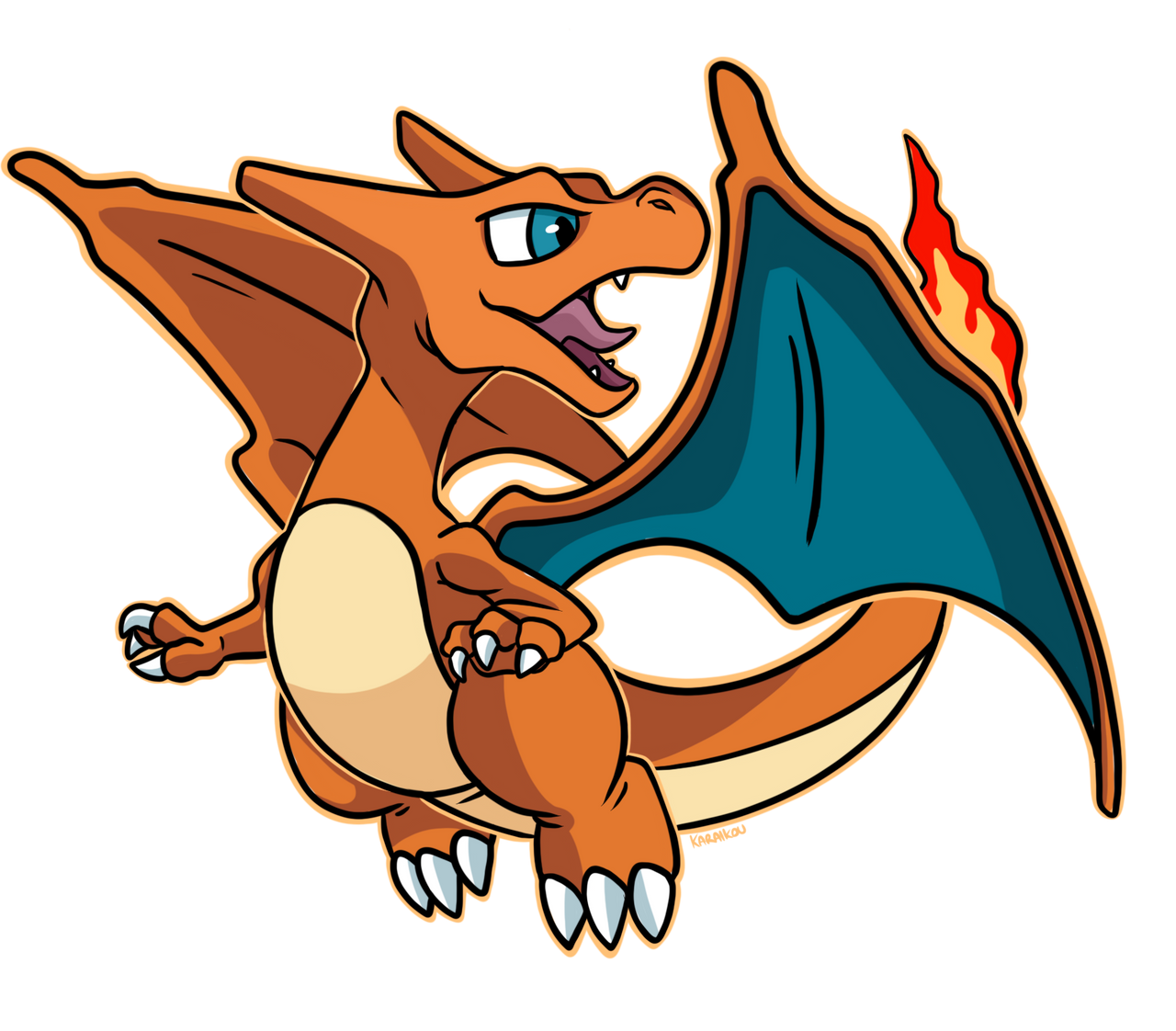 Chibi charizard by karaikoro on