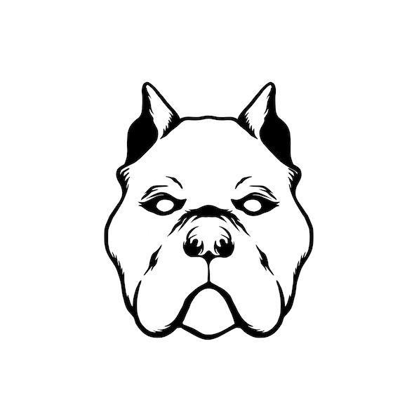 Pitbull svg download dogs clipart dog line art