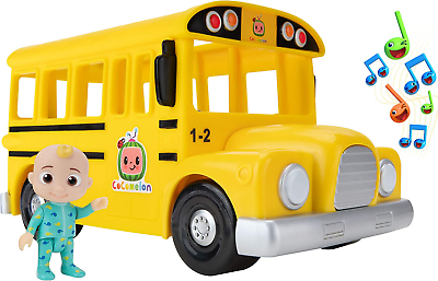 Coelon musical yellow school bus plays wheels on the bus