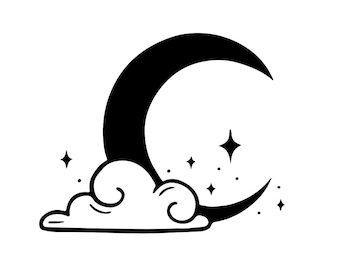 Mond mit sternen svg mond sterne clip art mond svg sterne