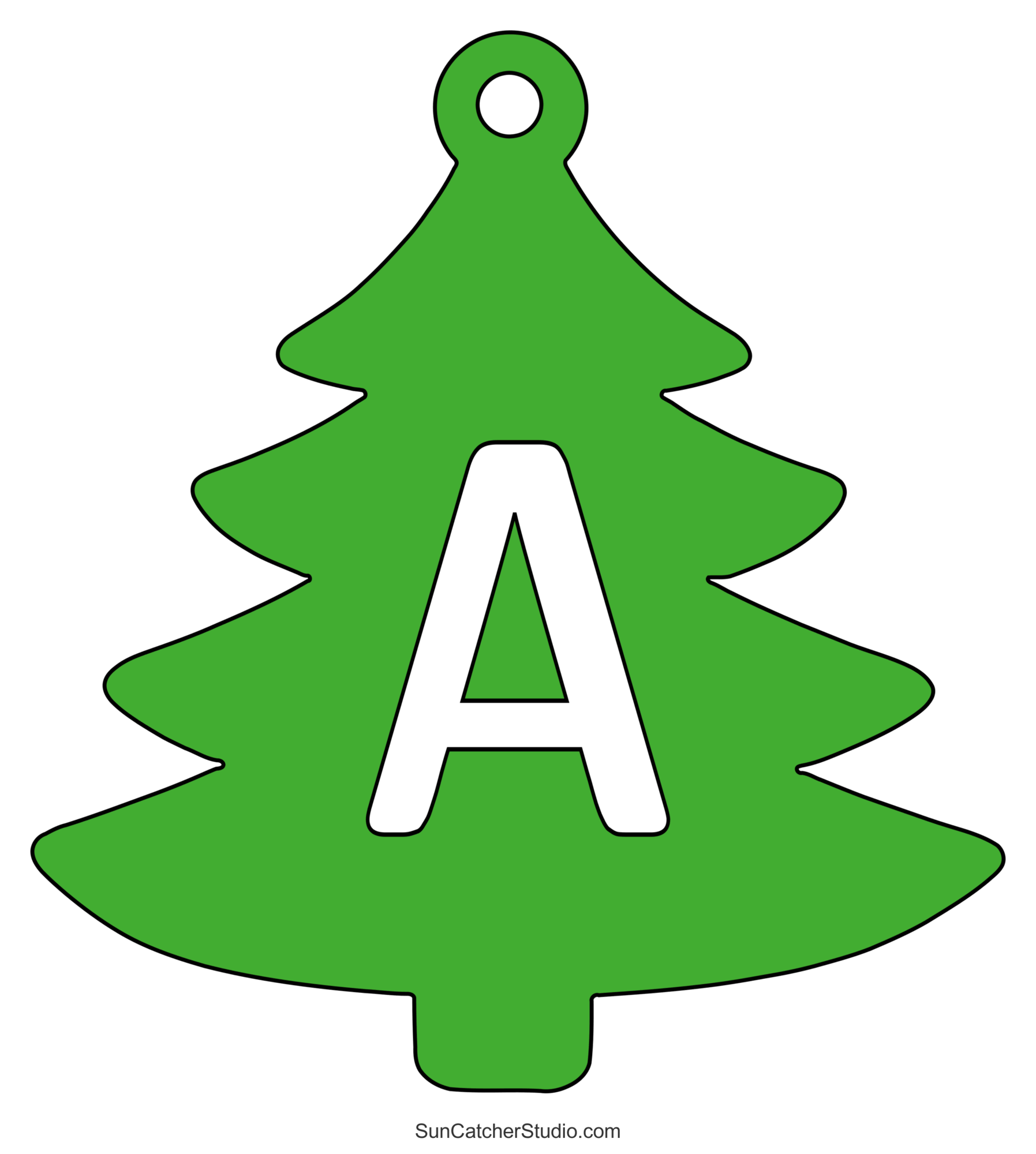 Christmas tree font alphabet letters stencils patterns â diy projects patterns monograms designs templates