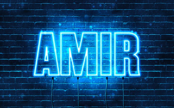 Download wallpapers amir k wallpapers with names horizontal text amir name blue neon lights picture with amir name for desktop free pictures for desktop free