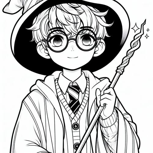 Harry potter coloring pages â custom paint by numbers