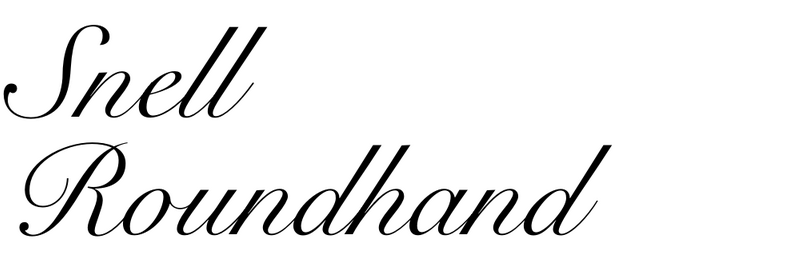 Snell roundhand in use