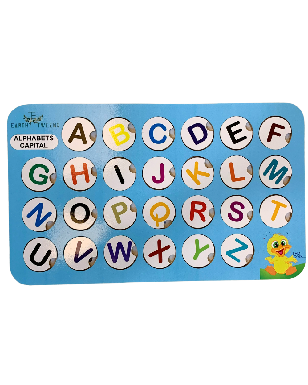 Wooden english alphabets learning board otor skills