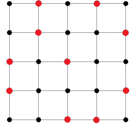 How to connect lines with dots