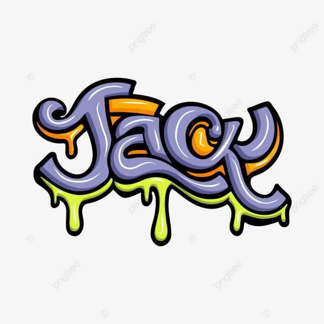 Tipografãa jack graffiti vector png dibujos jack pintada tipografãa png y vector para dcargar gratis