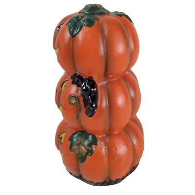 Halloween ks tier stacked jack o lantern pumpkins ceramic collectible decor