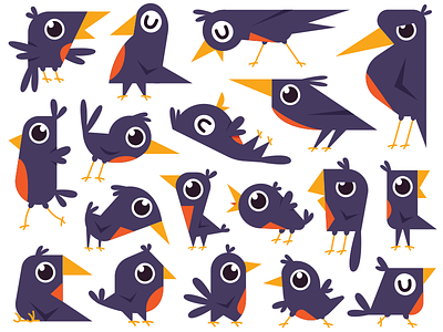 Birds characters designs themes templates and downloadable graphic elements on