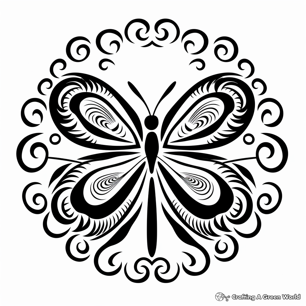 Girly mandala coloring pages