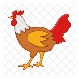 Chicken farms sticker icons