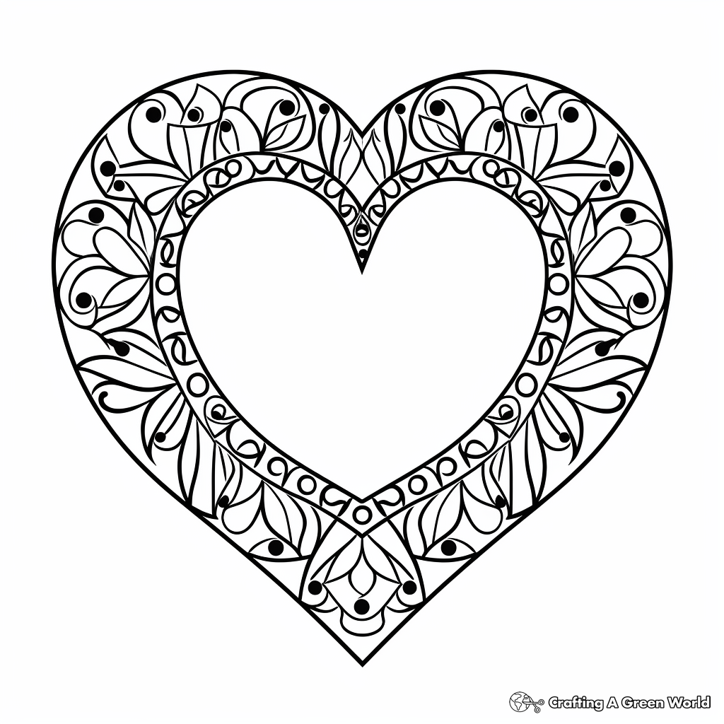 Girly mandala coloring pages