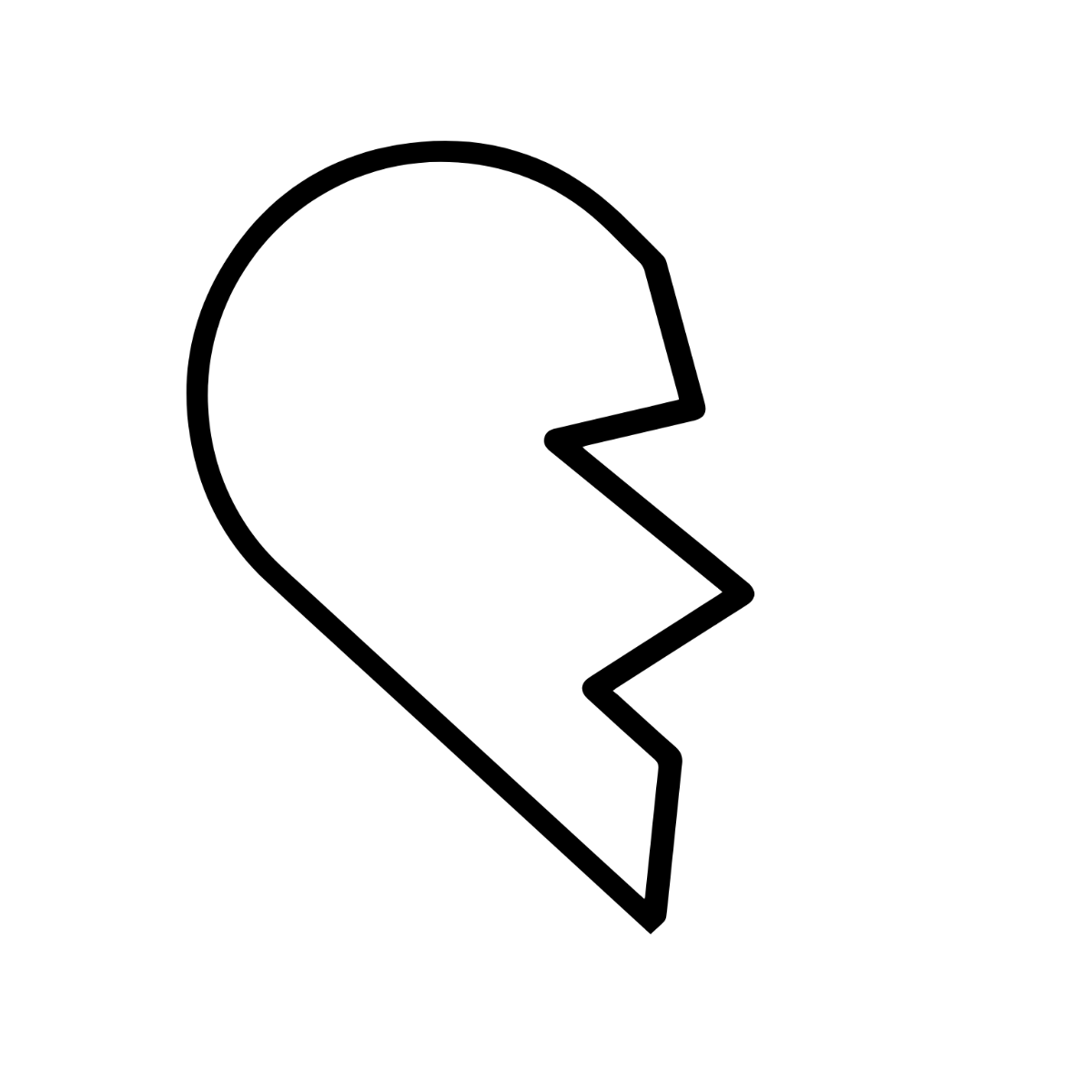 Free heart outline