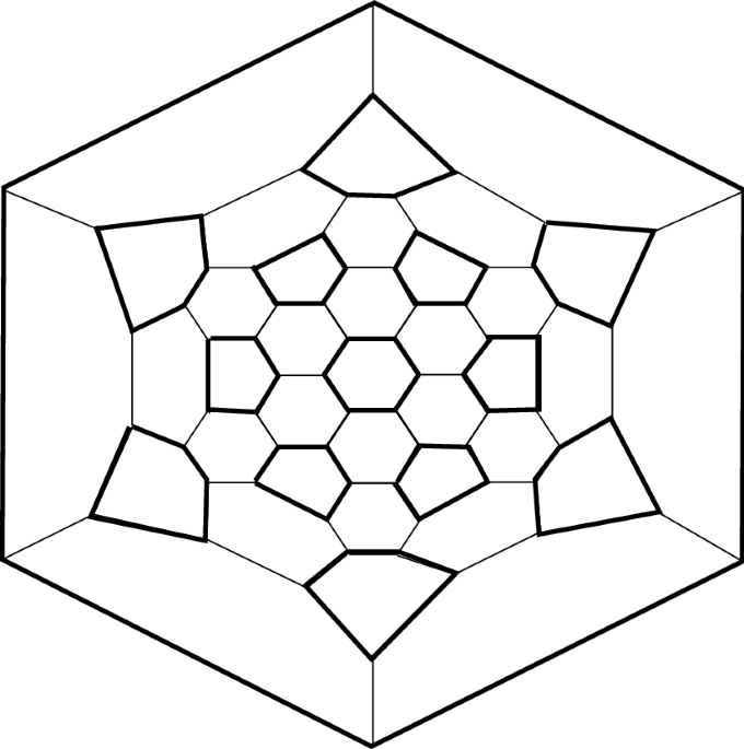 Packing stars in fullerenes