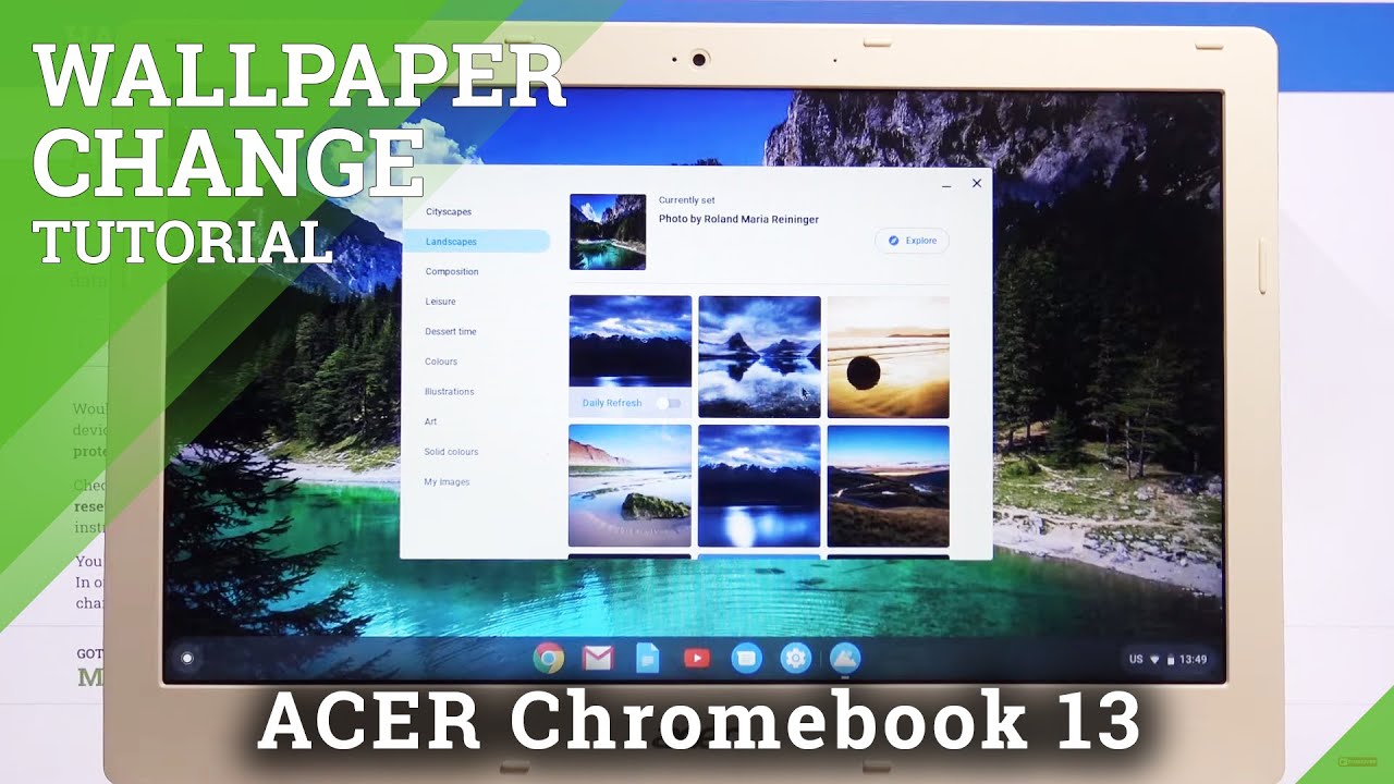 How to change wallpaper in acer chromebook â desktop update