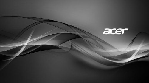 Acer laptop background with abstract grayscale lights