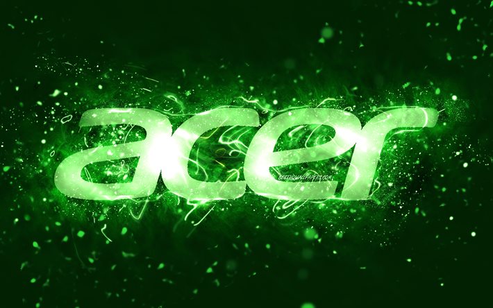 Download wallpapers acer green logo k green neon lights creative green abstract background acer logo brands acer for desktop free pictures for desktop free
