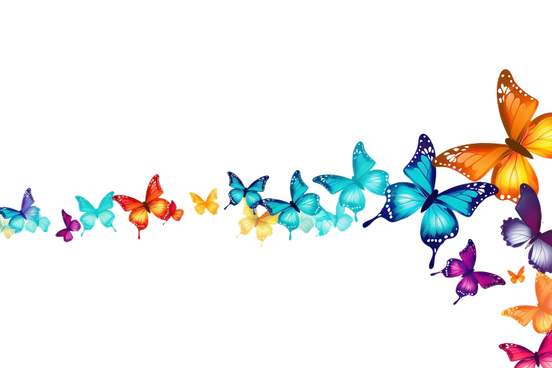 Butterfly border blue images free photos png stickers wallpapers backgrounds