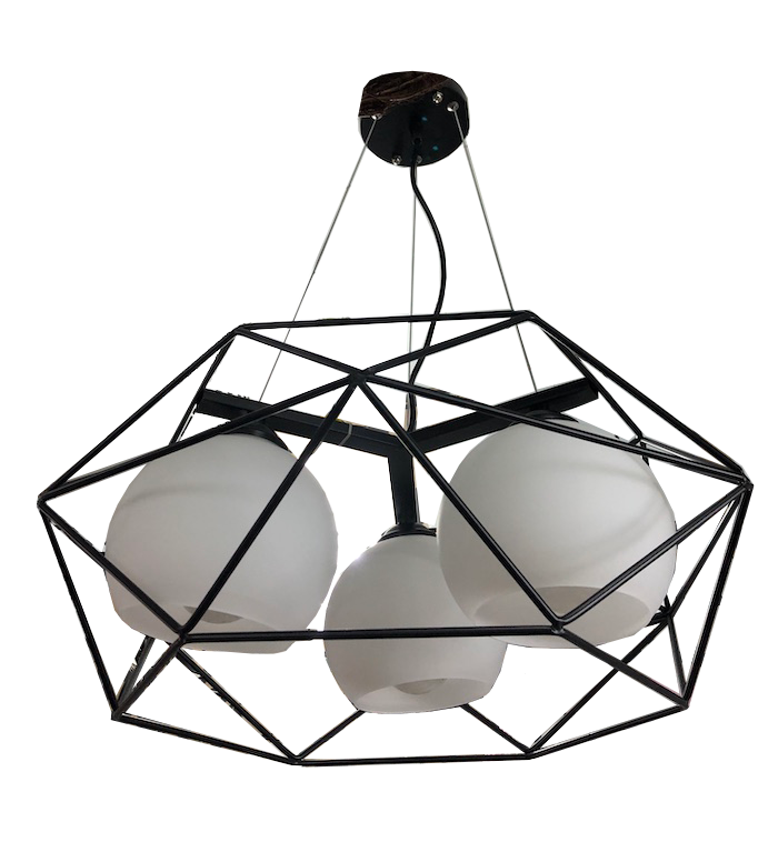 L black drum dining lamp