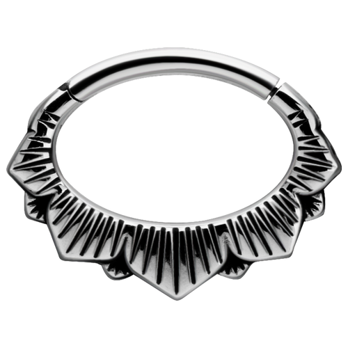 Oval tribal flower clicker â queen of steel