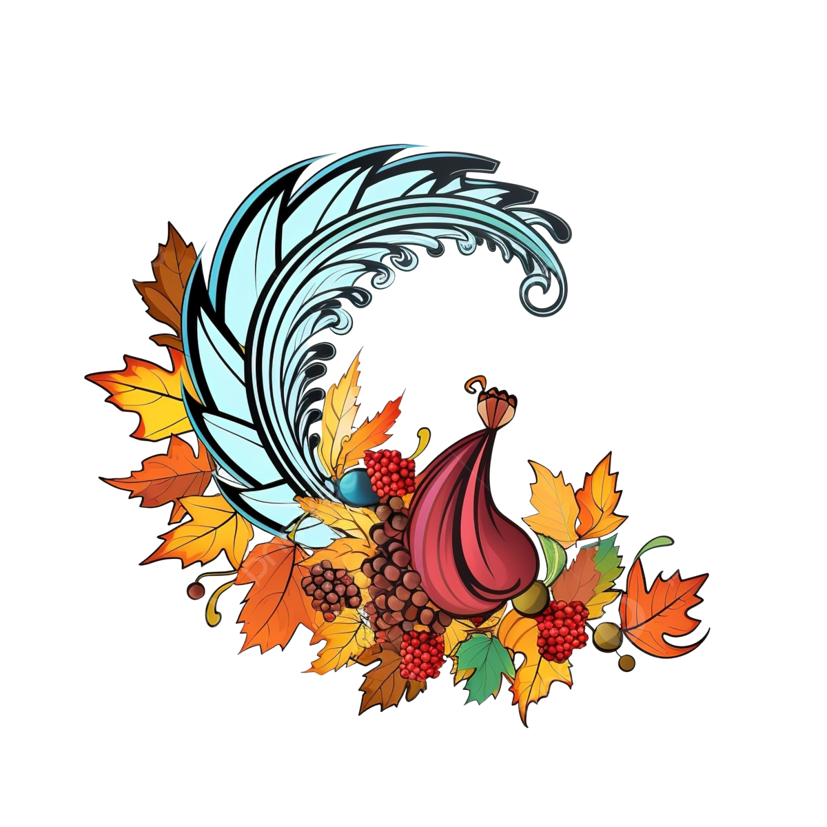 Cornucopia thanksgiving png transparent images free download vector files