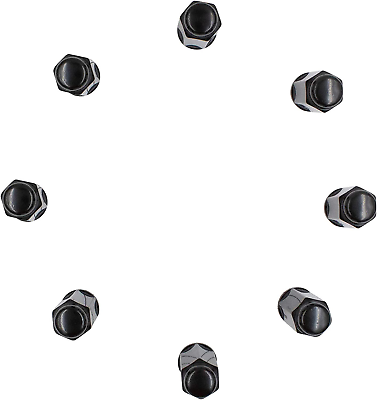 X lug nuts black pack closed end bulge acorn long for trucks