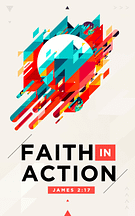 Faith in action church worship background â