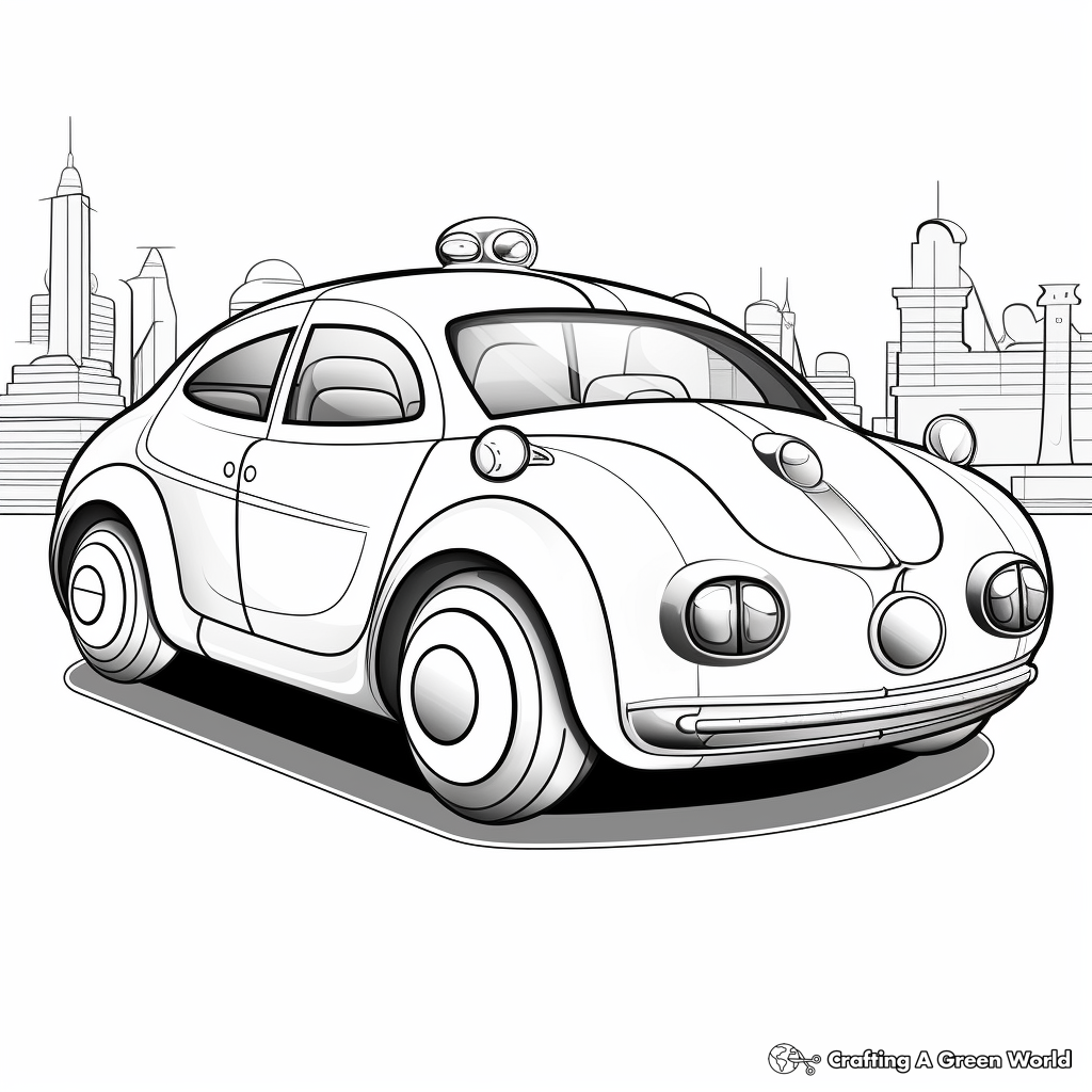 C is for car coloring pages