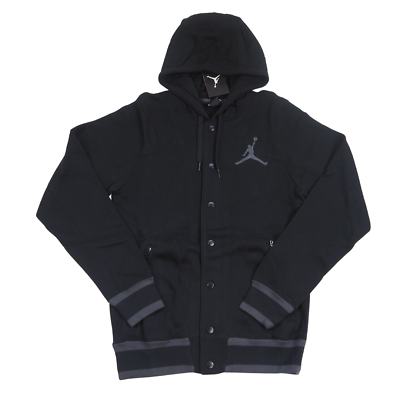 Nike air jordan classic fit black men athletic hoodie vintage size s