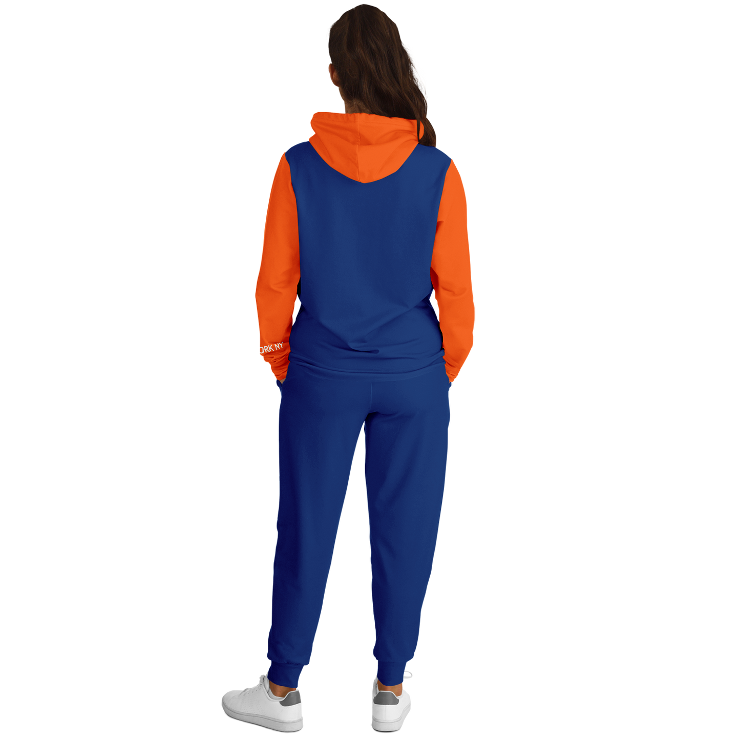 New york blue orange hoodie and joggers post