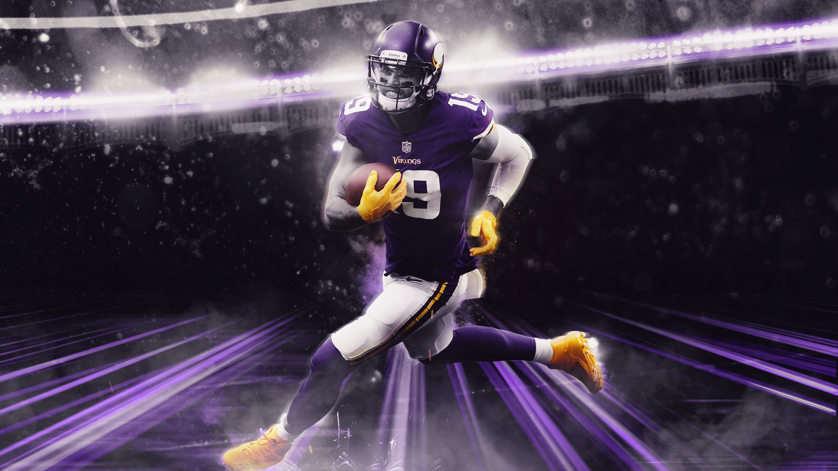 Player Adamthielen Adam Thielen Adam Thielen Minnesota Vikings Player Adam  Thielen Adamjohnthielen A by Wrenn Huber