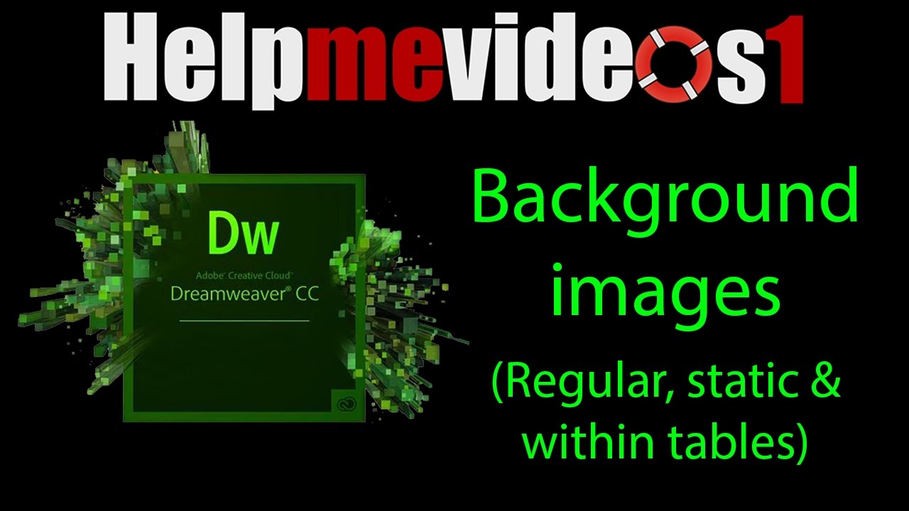 Dreamweaver cc adding background images images within tables