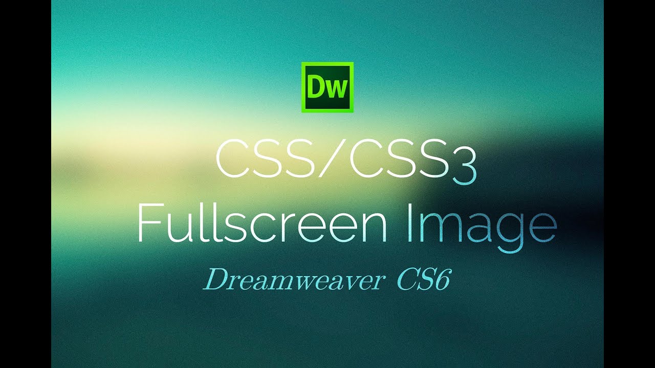 Css full screen background image