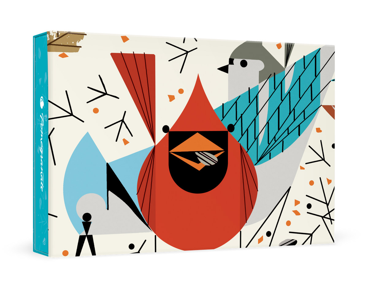 Charley harper birdfeeders boxed thank you notes â