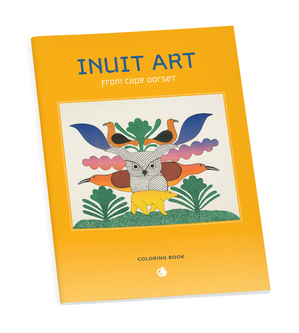 Inuit art from kinngait coloring book â