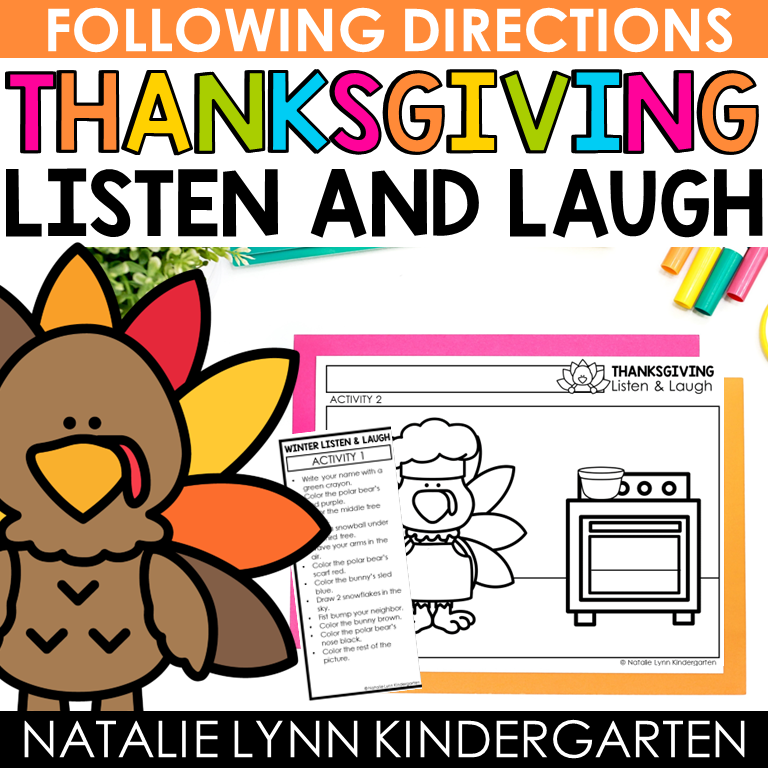 Listen and laugh the bundle listening and following directions step by step