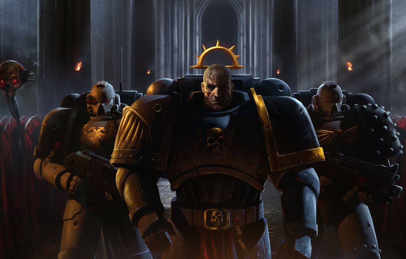 Wallpaper soldiers armor warhammer art warhammer k space marines adeptus astartes images for desktop section ñððñðññððºð