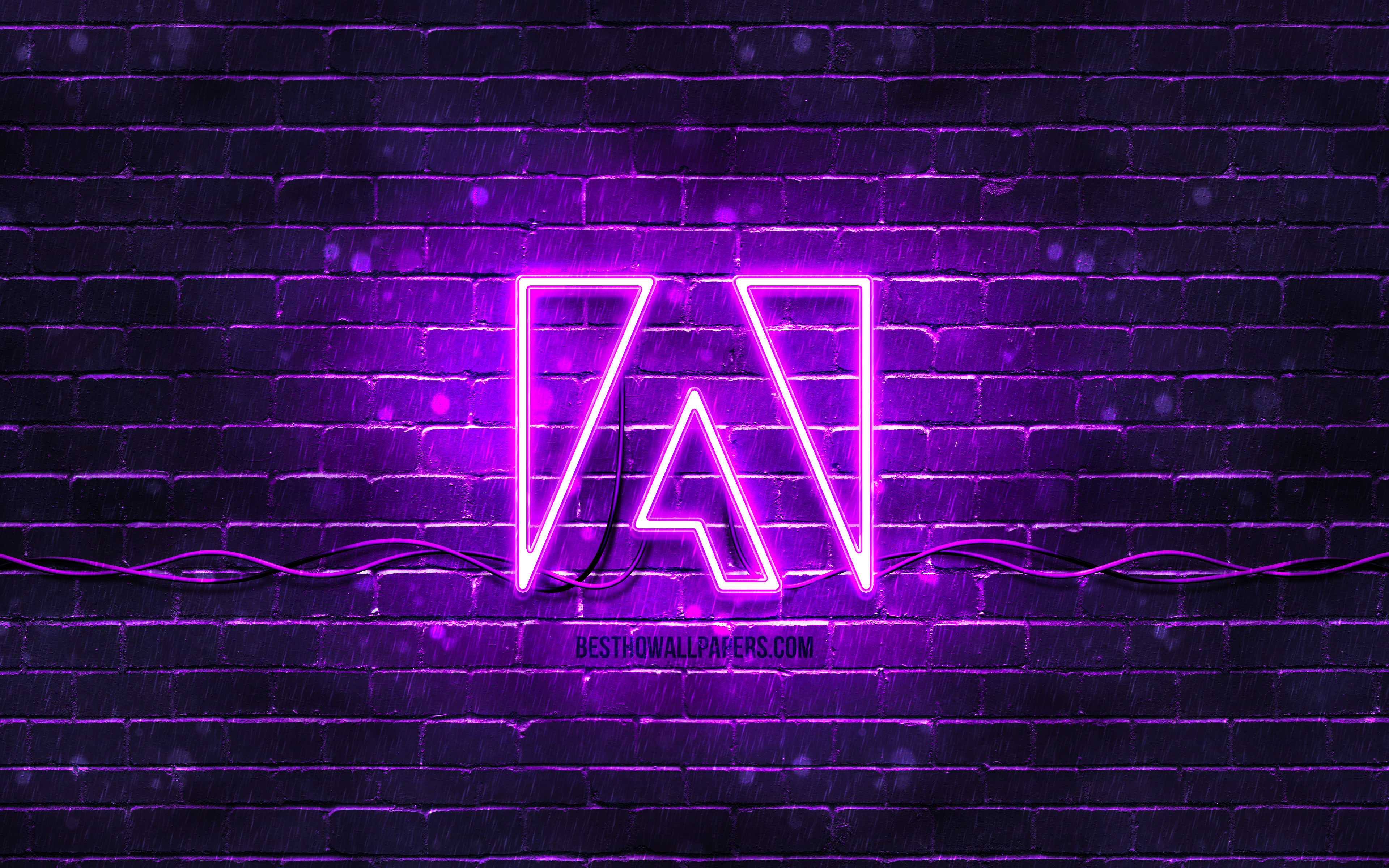 Download wallpapers adobe violet logo k violet brickwall adobe logo brands adobe neon logo adobe for desktop with resolution x high quality hd pictures wallpapers