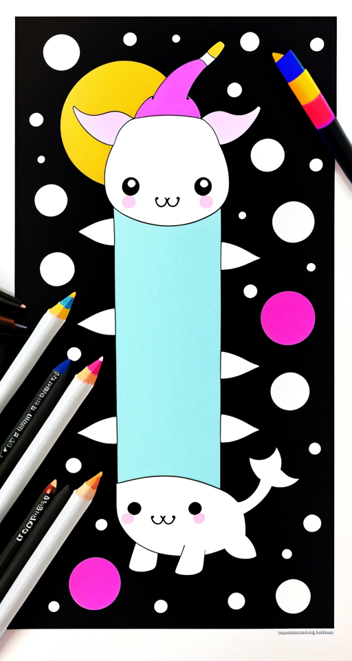 Narwhal playing realistic colour