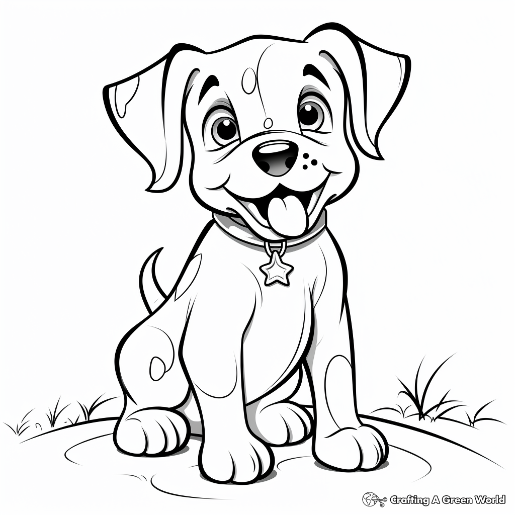 American bulldog coloring pages